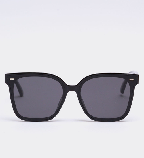 Kwadratowe okulary przeciwsłoneczne oversize Galway Black