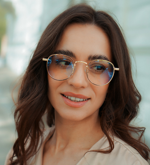 Okulary druciane Messina Gold