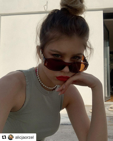 Okulary przeciwsłoneczne prostokątne Sucre Brown