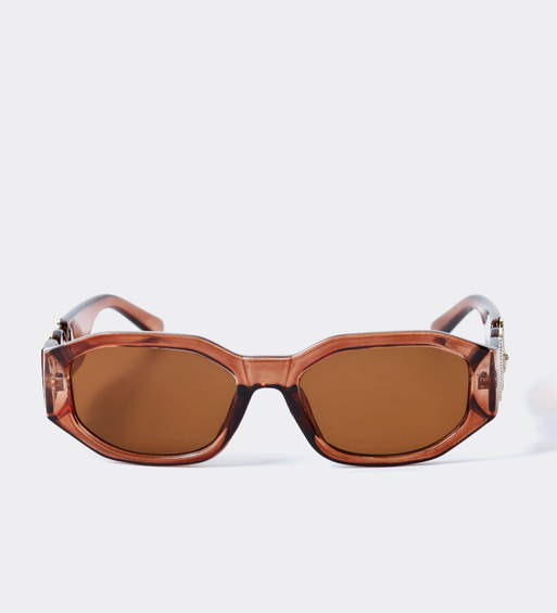 Okulary przeciwsłoneczne prostokątne Sucre Brown
