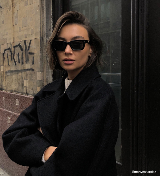 Prostokątne panterka drobna twarz okulary przeciwsłoneczne Portland Panther Light