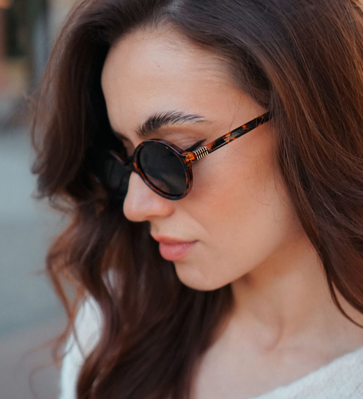 Owalne okulary przeciwsłoneczne polaryzacyjne Chicago Black