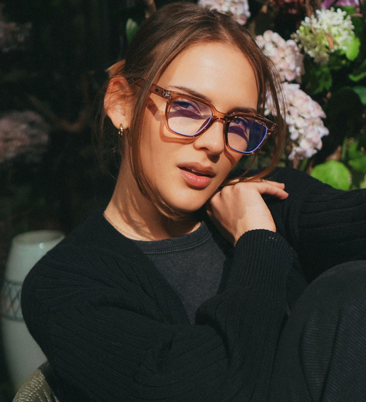 Okulary z filtrem do komputera / okulary korekcyjne transparentne Tracy Tea