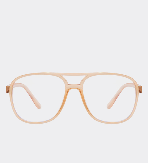 Oprawki pilotki z filtrem Blue Light Blocker Levi Beige