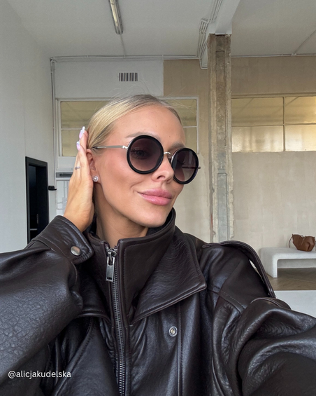 Okrągłe modne okulary 2024 Felicia Black