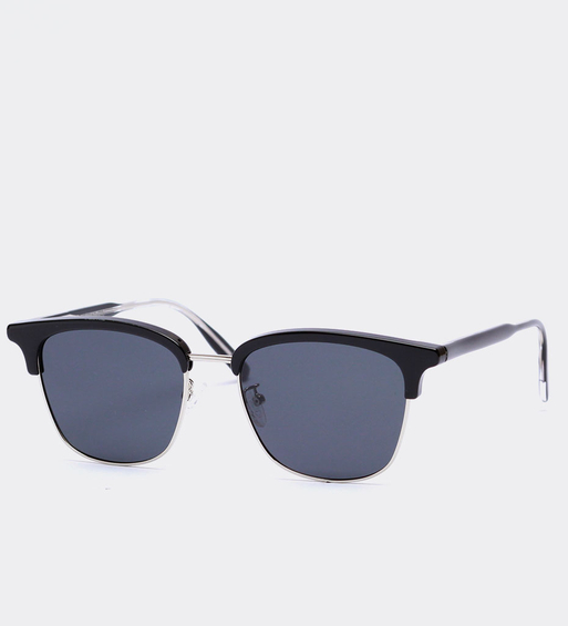 Kwadratowe okulary przeciwsłoneczne z polaryzacją UV400 Oxford Silver