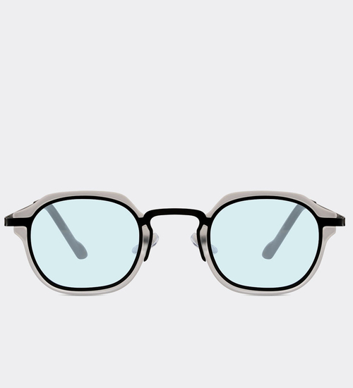 Delikatne kwadratowe okulary przeciwsłoneczne UV400 Hilo Blue