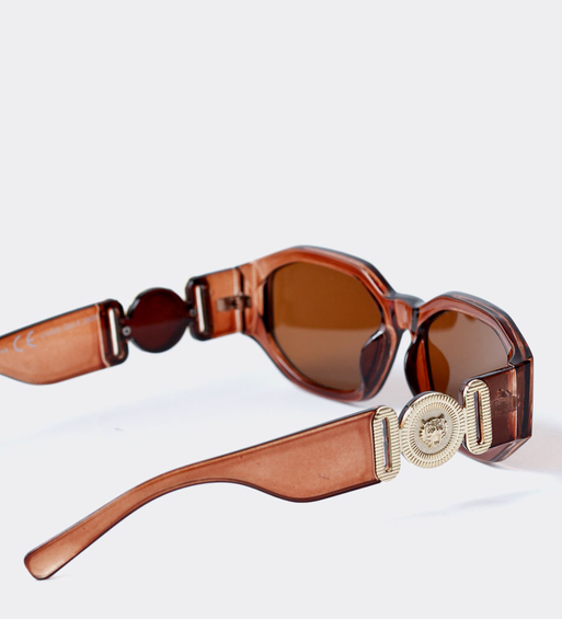 Okulary przeciwsłoneczne prostokątne Sucre Brown