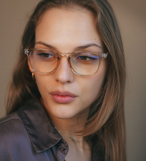 Okulary z filtrem do komputera / okulary korekcyjne transparentne Miller Tea