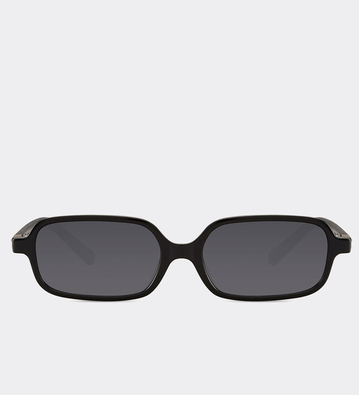 Prostokątne wąskie okulary przeciwsłoneczne Lyon BLack