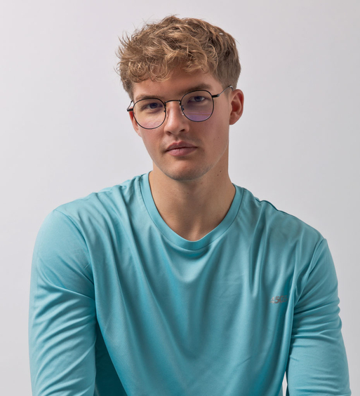 Okulary do komputera i oprawki metalowe Messina Black