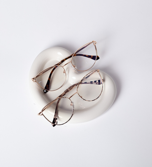 Okulary do komputera z kocim pazurem Medina Beige