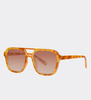 Unisex okulary przeciwsłoneczne UV 400 pilotki Soleil Orange