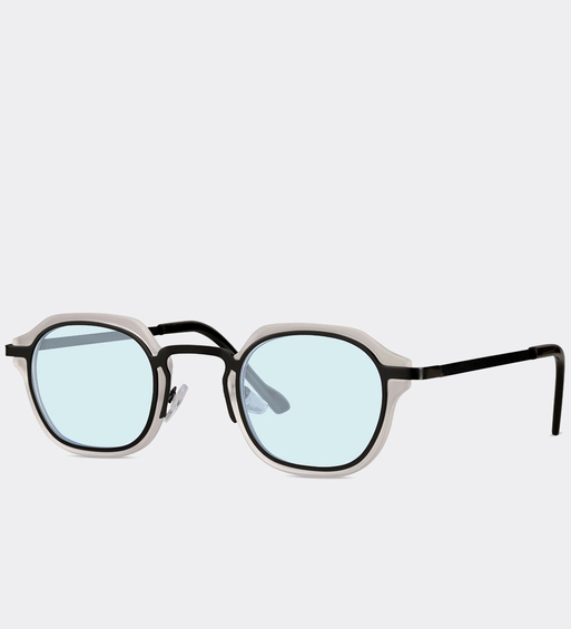Delikatne kwadratowe okulary przeciwsłoneczne UV400 Hilo Blue