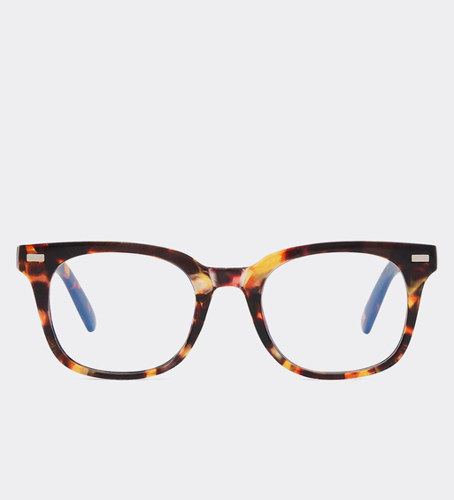 Czarne okulary blue light unisex z przezroczystymi soczewkami Columbina Brown