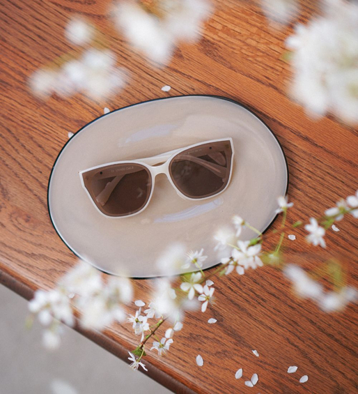 Okulary przeciwsłoneczne z soczewką nylonową i filtrem UV damskie Cabo Nude