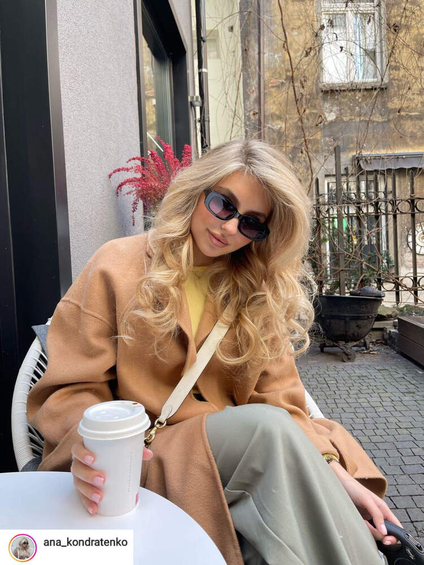 Prostokątne okulary przeciwsłoneczne Cairo Black