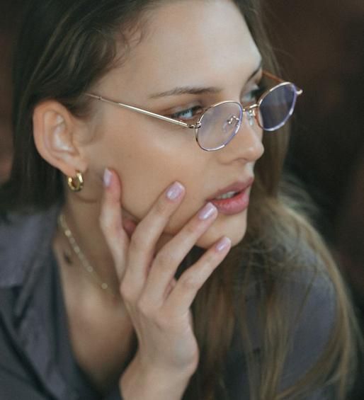 Owalne oprawki do komputera i oprawki Victoria Gold/Pink