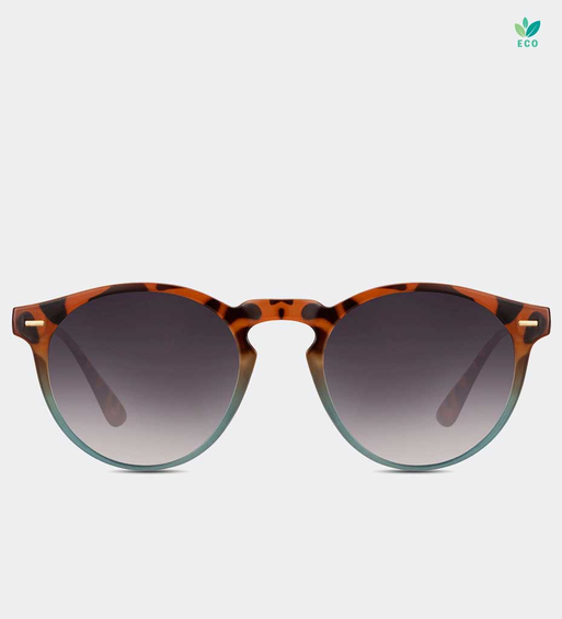 Okrągłe szkła delikatne okulary przeciwsłoneczne Ankara Panther Blue