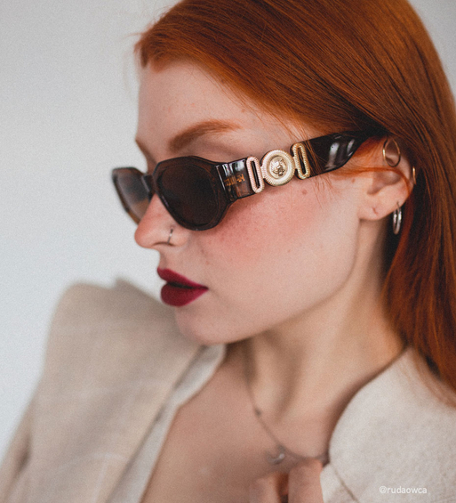 Okulary przeciwsłoneczne prostokątne Sucre Brown