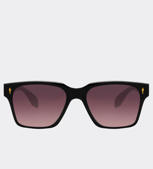 Prostokątne okulary przeciwsłoneczne damskie ekologiczne Philippines Black