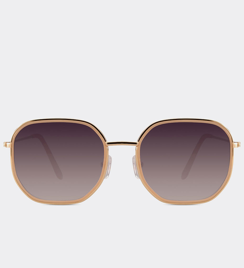 Okulary słoneczne oversize UV400 Kyoto Gold