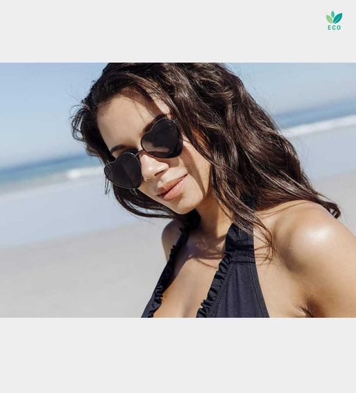 Serca czarne metalowe okulary przeciwsłoneczne Lisbon Black