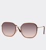 Okulary słoneczne oversize UV400 Kyoto Rose Gold