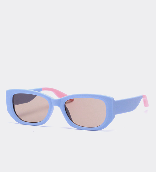 Okulary przeciwsłoneczne damskie prostokątne UV400 – Geneve Blue