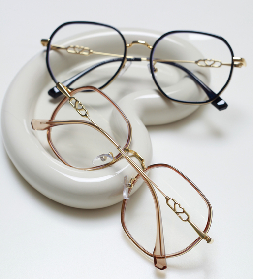 Okulary zerówki do komputera metalowe Elisa Black