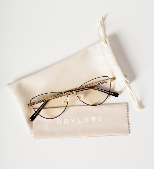 Okulary z filtrem do komputera i oprawki koty Lismore Black