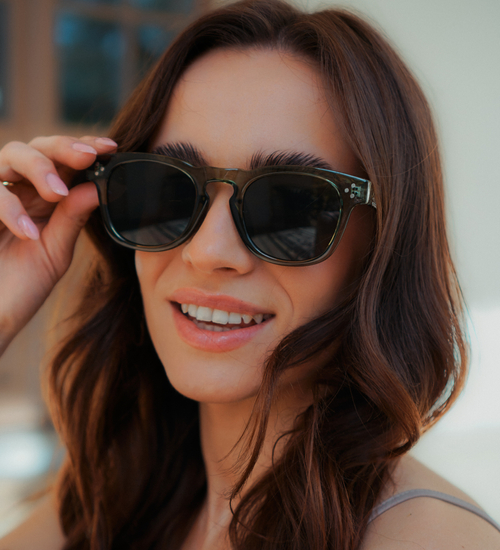 Okulary przeciwsłoneczne kwadratowe UV400 Nile Green