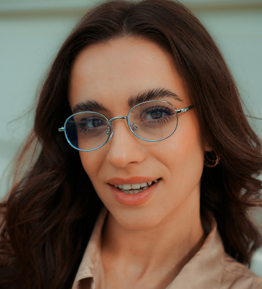 Owalne oprawki do komputera i oprawki Victoria Silver Black