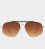 Klasyczne okulary przeciwsłoneczne awiator Congo Brown