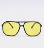 Pilotki panterka oprawki żółte soczewki Dortmund Black/Yellow