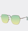 Klasyczne okulary przeciwsłoneczne oversize UV400 Haiti Green