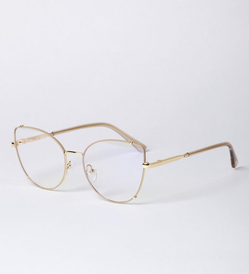 Oprawki damskie z kocim charakterem Murcia Beige