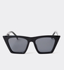 Modne czarne okulary koty Syracuze Black Bigger Size