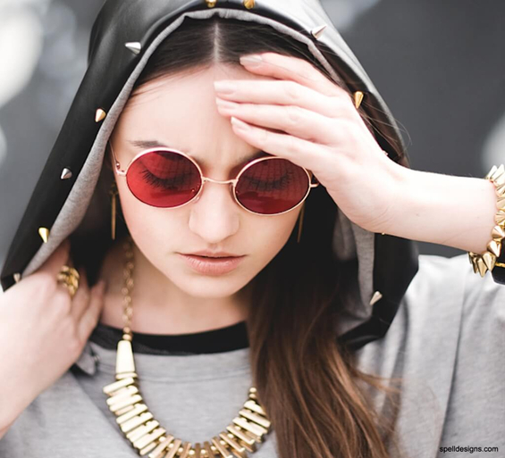 Okulary lenonki żółte Liverpool Yellow