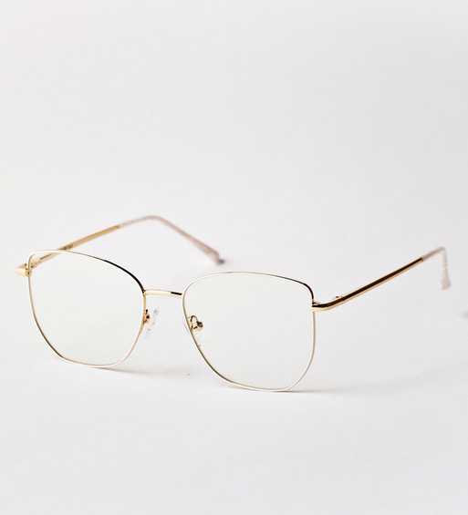 Metalowe białe oprawki i okulary damskie do komputera Olympia White