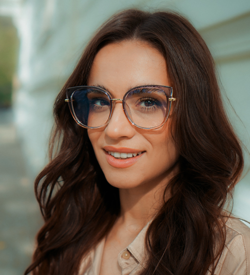 Okulary do pracy przy komputerze Okland Grey/Violet/Pink