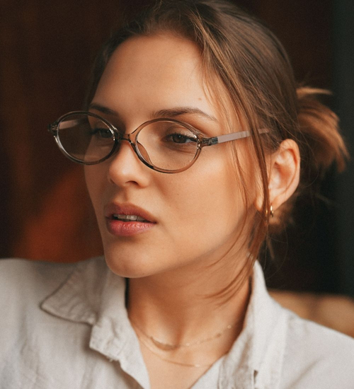 Okulary zerówki do komputera / oprawki korekcyjne Vivienne Clear/Pink