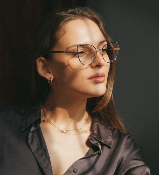 Oprawki damskie z kocim charakterem Murcia Black