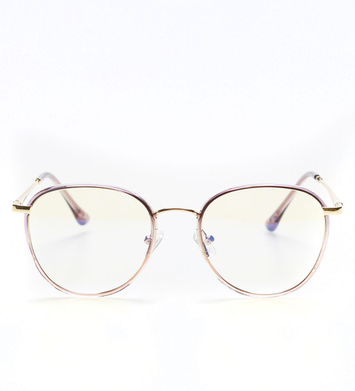 Okulary do ekranu / oprawki korekcyjne owalne Sue Pink