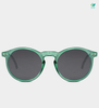 Okrągłe oprawki zielone transparentne okulary przeciwsłoneczne Perugia Green