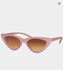 Małe oprawki kocie oczy pudrowy róż okulary przeciwsłoneczne Dijon Pink