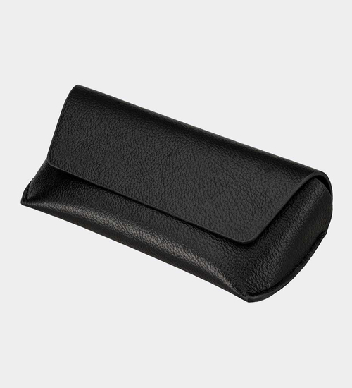 Gładkie czarne etui z zapięciem magnetycznym