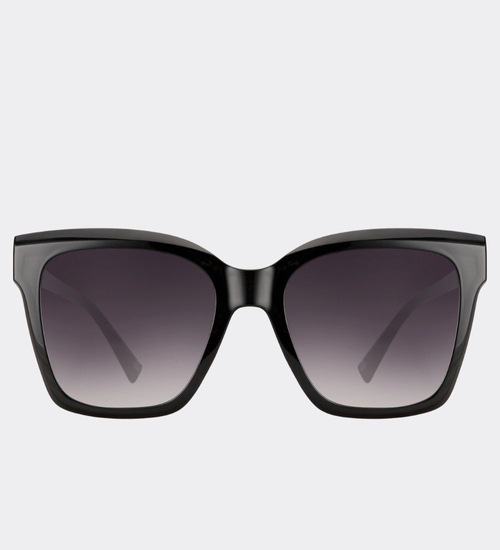 Duże kwadratowe okulary przeciwsłoneczne UV400 Tanzania Black