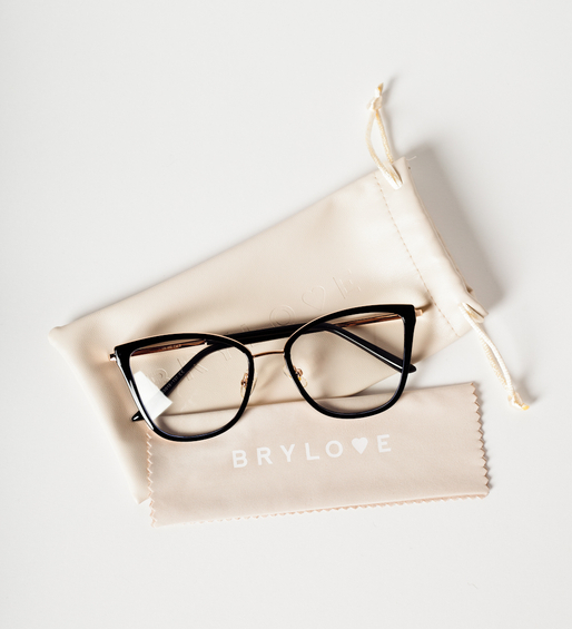 Okulary do ekranu i oprawki czarne koty Wellington Black