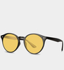 Okrągłe oprawki żółte szkła okulary przeciwsłoneczne z filtrem Heraklion Yellow